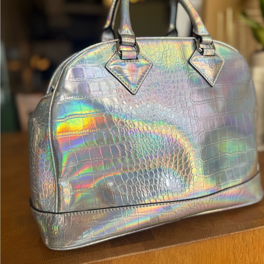 Never used Paris Hilton Holographic Croc-Embossed Women's Bag - Picture 14 of 17